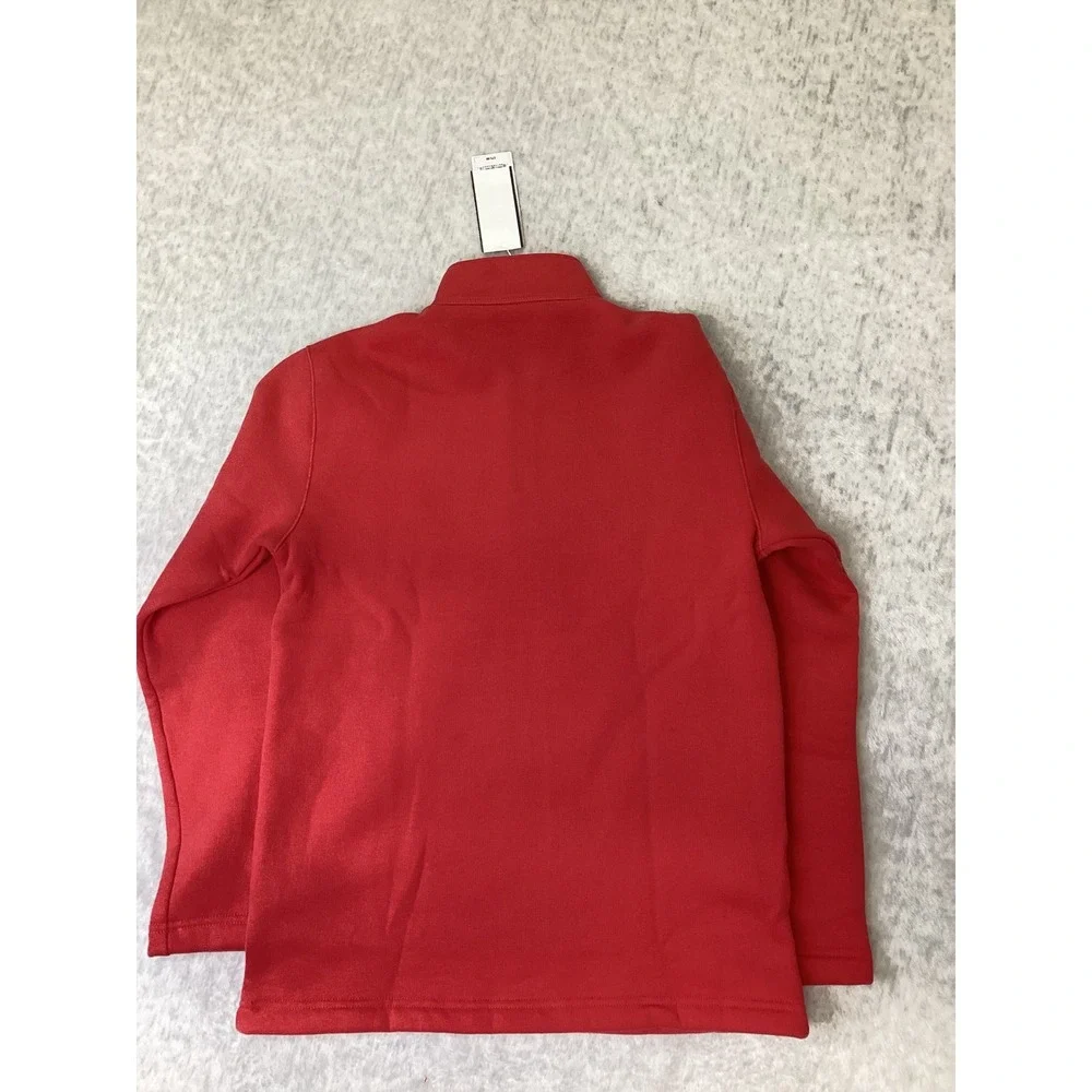 Southern Tide Kids Crab Red Quarter Zip Pullover Fleece Sweatshirt Size M 8-10